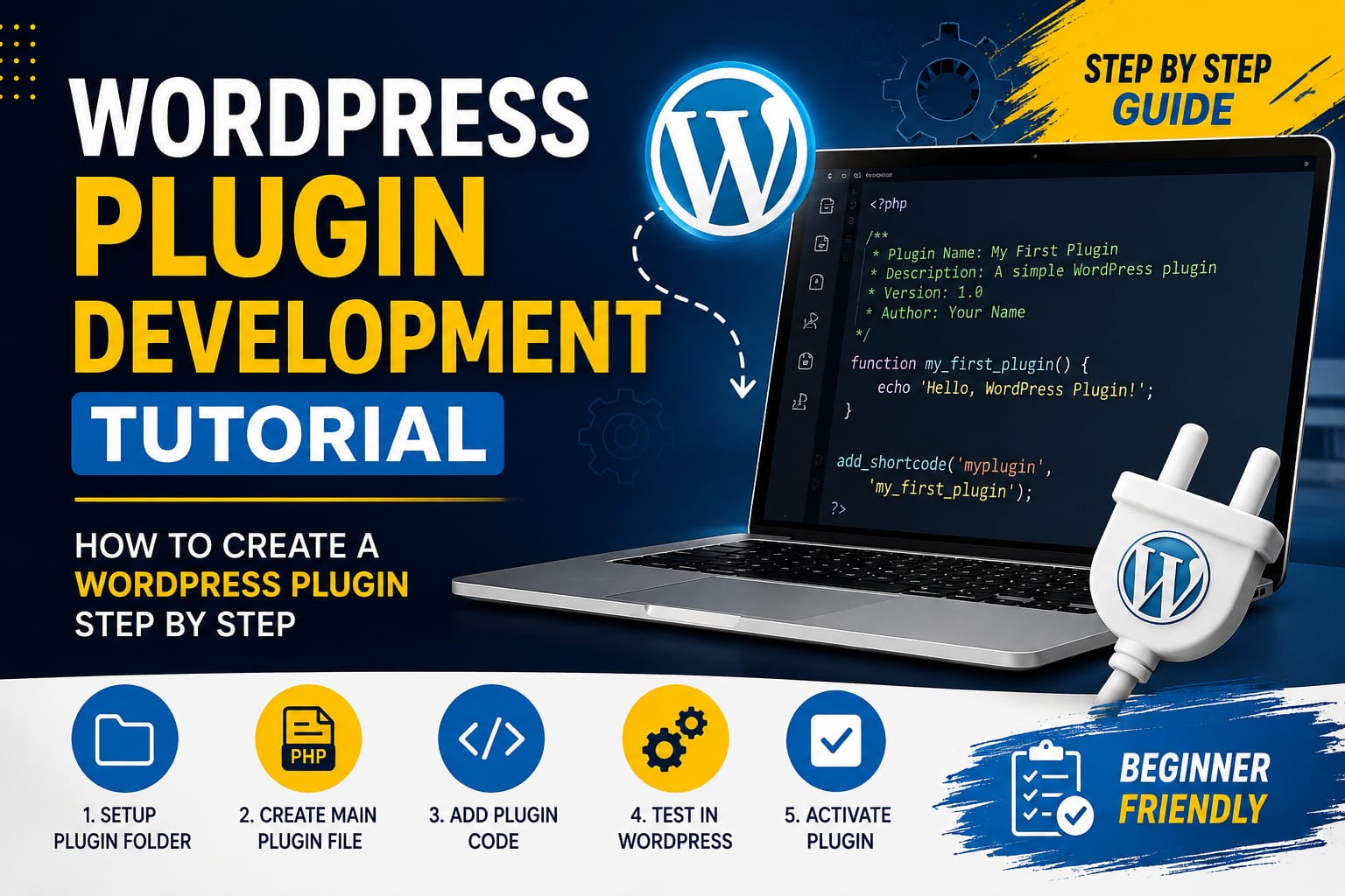 WordPress Plugin Development Tutorial: How to Create a WordPress Plugin Step by Step