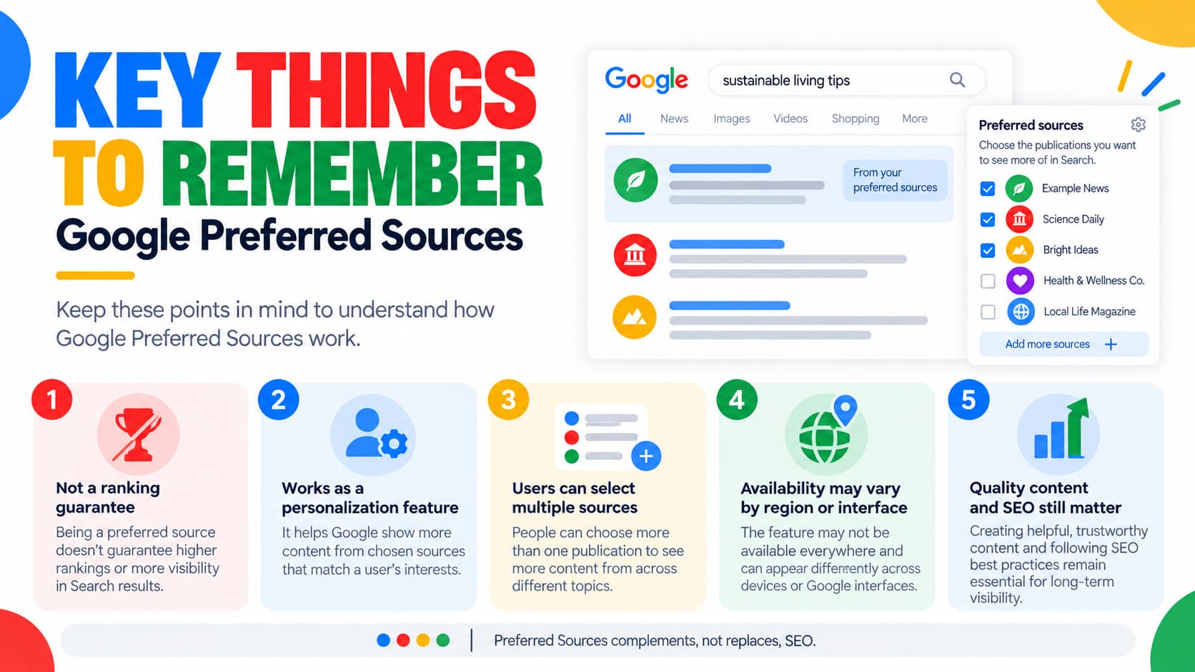 Future of Google Search showing personalized results, trusted sources and stronger publisher-reader relationships