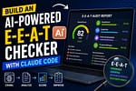 Learn how to build an AI-powered E-E-A-T checker with Claude Code to analyze Experience, Expertise, Authority, and Trust signals and generate actionable SEO recommendations.